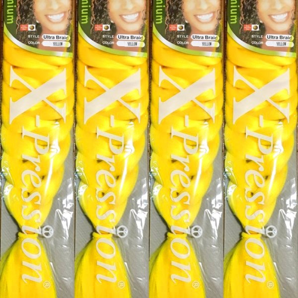 画像1: Top Remy Braid （X-pression） 165g 82inch SUPER　VOLUME　PACK  #Yellow (1)