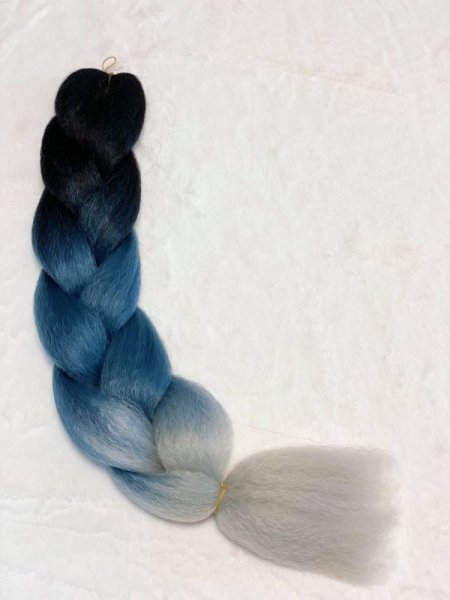 画像1: Ombre Jumbo Braid  24inch 100g  #3Tone Gray (1)