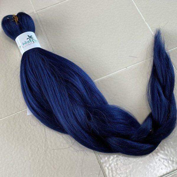 画像1: 【増量パック】Pre Stretched Low Temp Fiber  100g 24inch  #Navy (1)