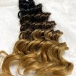 画像2: Loose Wave  Ombré  T1B/Brown/Gold   約85g (2)