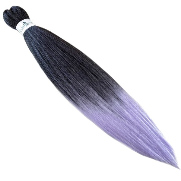 画像1: 大容量　Pre Stretched Braids 全長140cm 165g  Ombre Pastel Purple (1)