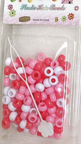 画像1: Hair Beads  Small    Pink Mix 150ct ビーダー付き (1)