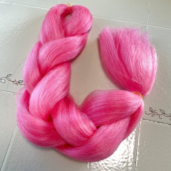 画像1: 🔥SALE🔥耐熱性ファイバーエクステ ピンク 100g  120cm (1)